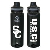 USC Trojans Black 1880 SC Interlock Takeya 24 oz Water Bottle